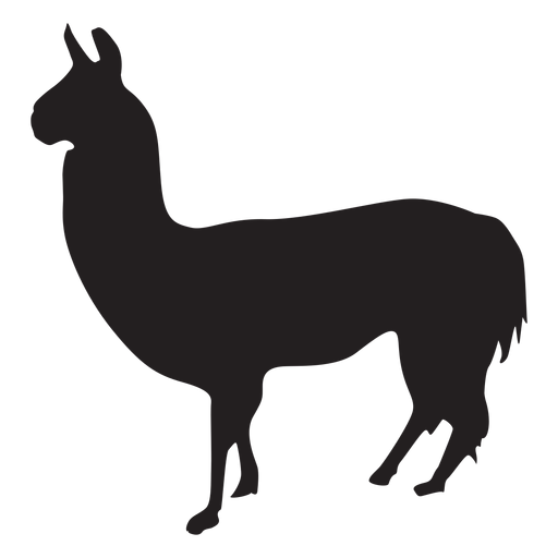 Isolated llama silhouette - Transparent PNG & SVG vector file