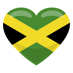 Bandeira do coração da Jamaica