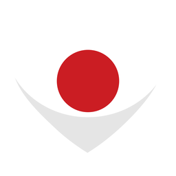 Japan heart flag PNG Design