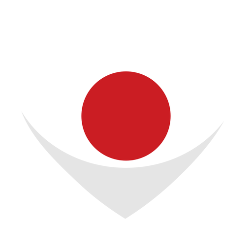 Japan Herz Flagge PNG-Design