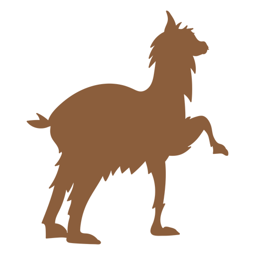Llama silueta animal Diseño PNG