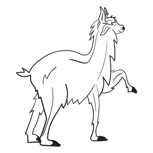 Lama-Tieranschlag PNG-Design
