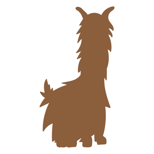 Llama sitting silhouette PNG Design