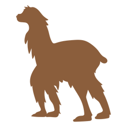 Llama walking silhouette PNG Design