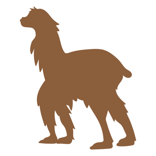 Llama walking silhouette PNG Design