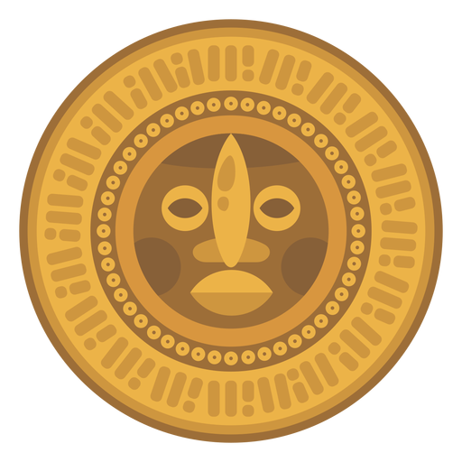 Mayan coin PNG Design