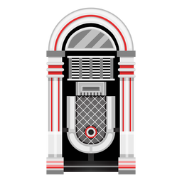 Ilustração de jukebox de música Desenho PNG