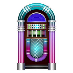 Vector de máquina de discos de música Diseño PNG