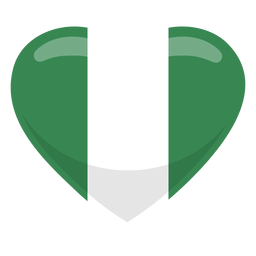 Bandeira do coração da Nigéria