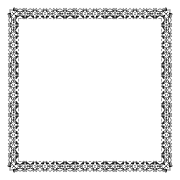Moldura ornamental Desenho PNG