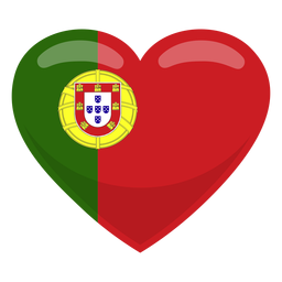 Portugal coração bandeira coração bandeira Desenho PNG