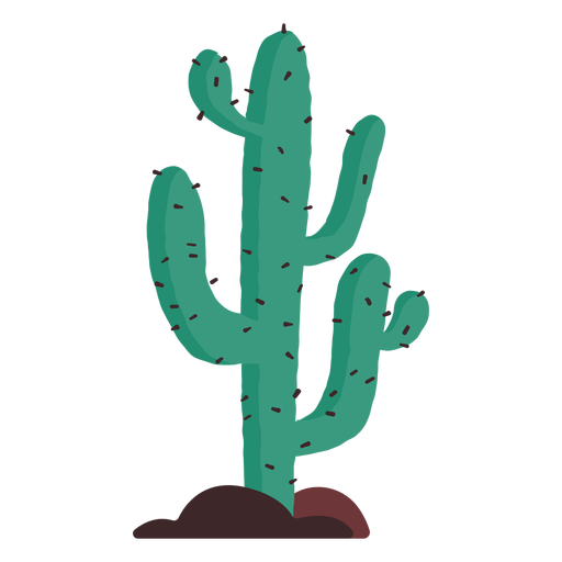 Ilustraci?n de cactus de la pradera Diseño PNG