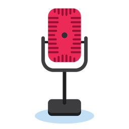 Ícone de microfone de rádio Desenho PNG