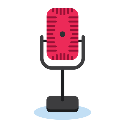 Radio microphone icon PNG Design