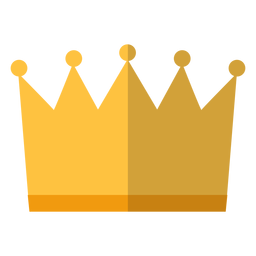 Icono de corona real Diseño PNG