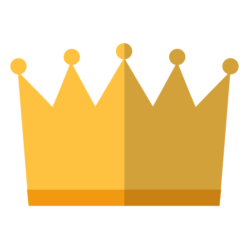 Icono de corona real Diseño PNG