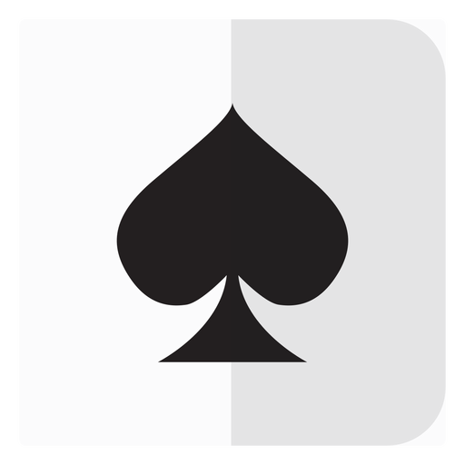 Spades card icon PNG Design