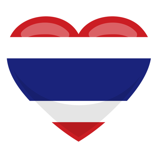 Bandera del corazon de tailandia Transparent PNG Bandera del corazon de tailandia Transparent PNG