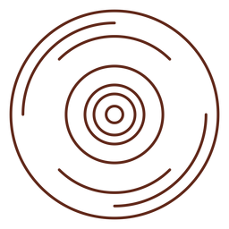 Elemento de traço de registro de vinil Desenho PNG