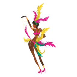 Mulher dançando carnaval Desenho PNG