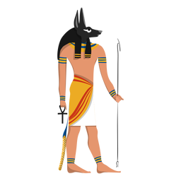 Ilustração do deus da vida após a morte de Anúbis
