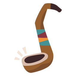 Colorful indian pipe PNG Design