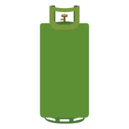 Green gas cylinder illustration PNG Design