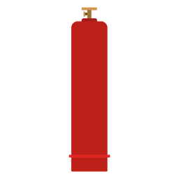 High pressure gas bottle illustration PNG Design