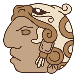 Aztekenmaske der amerikanischen Ureinwohner PNG-Design