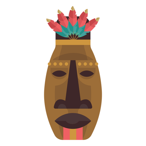 Native american mask PNG Design