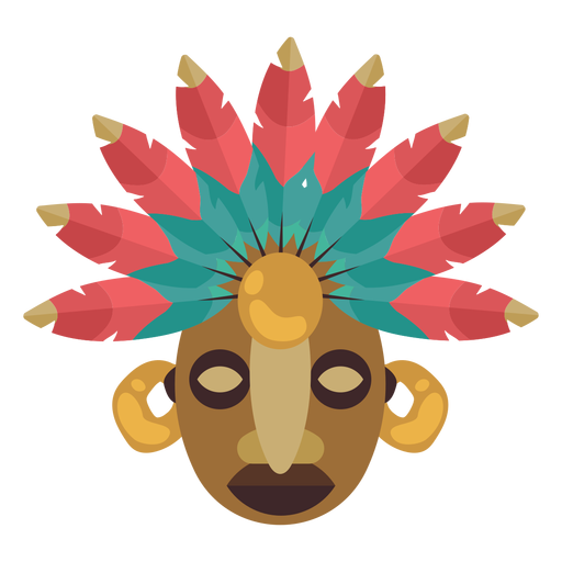 M?scara maia nativa americana Desenho PNG