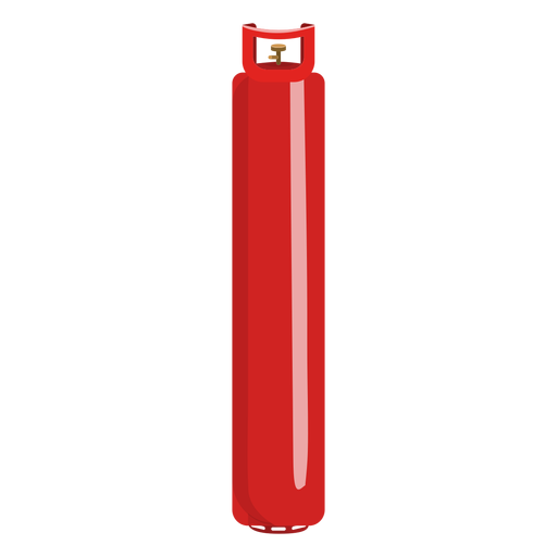 Red gas bottle illustration PNG Design