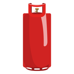 Ilustração de cilindro de gás vermelho Desenho PNG