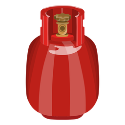 Realistic Red Gas Tank Illustration Realistic Red Gas Tank Illustration