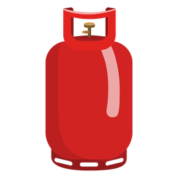 Ilustração do tanque de gás propano vermelho Desenho PNG