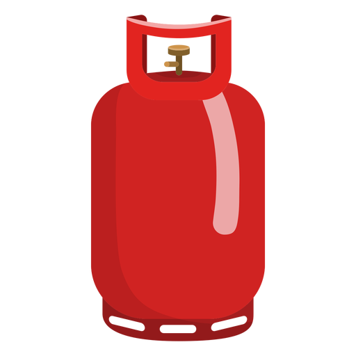 Red propane gas tank illustration PNG Design