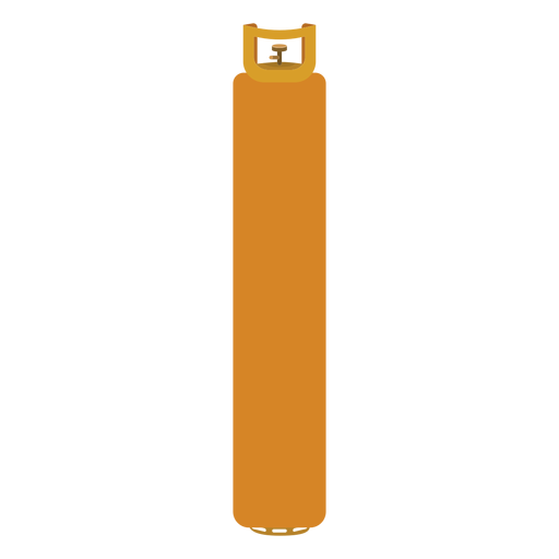 Yellow gas bottle illustration