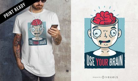 Usa tu diseño de camiseta cerebral Usa tu diseño de camiseta cerebral