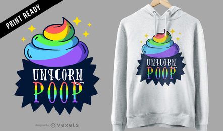 Diseño de camiseta de unicorn poop Diseño de camiseta de unicorn poop