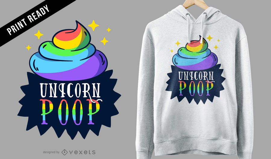 Unicorn poop t-shirt design Unicorn poop t-shirt design