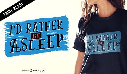 Diseño de camiseta para dormir