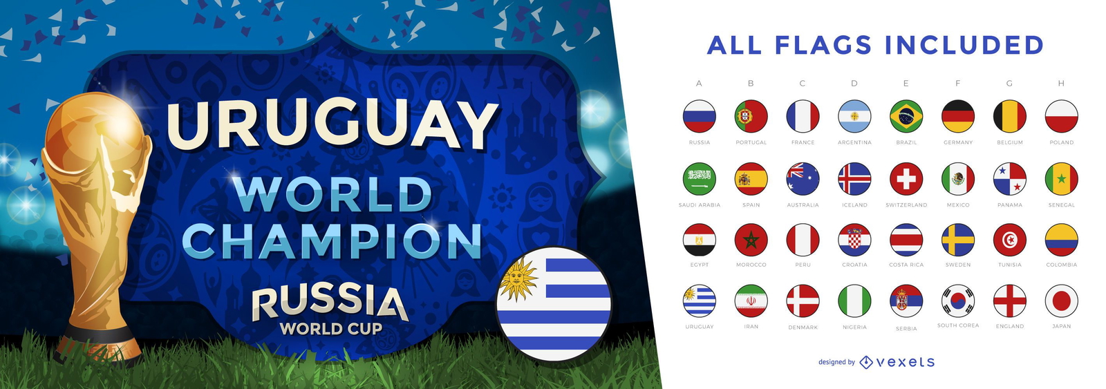 World cup champion banner