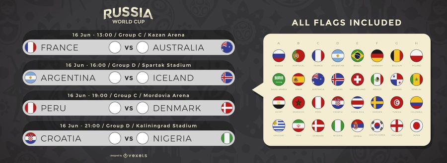 Calendario de partidos de la copa mundial Calendario de partidos de la copa mundial