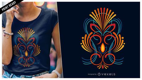 Colorido diseño de camiseta a rayas. Colorido diseño de camiseta a rayas.