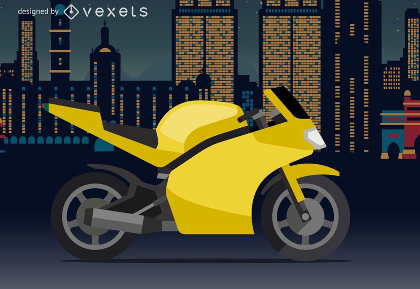 Sport bike illustration Sport bike illustration