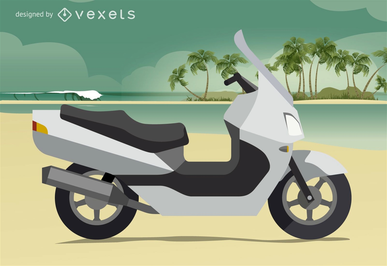 Moped illustration