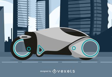 Future motorcycle illustration Future motorcycle illustration