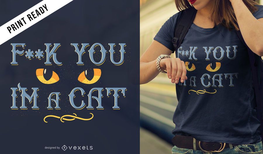Cat eyes t-shirt design Cat eyes t-shirt design
