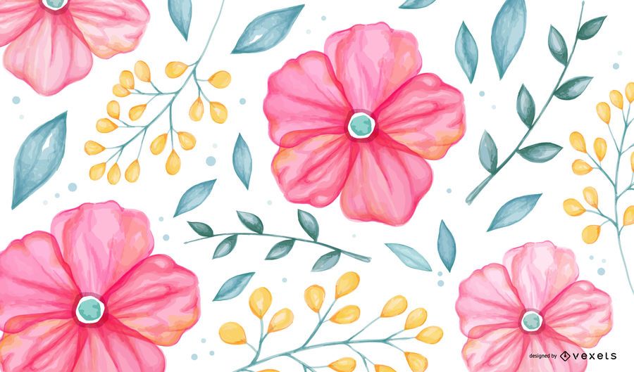 Flower and blossom pattern Flower and blossom pattern