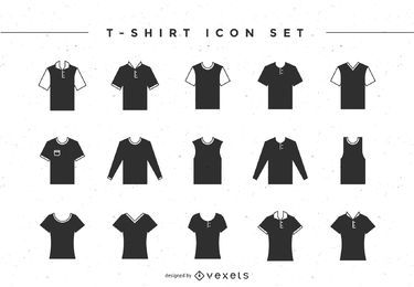 Conjunto de iconos de camiseta